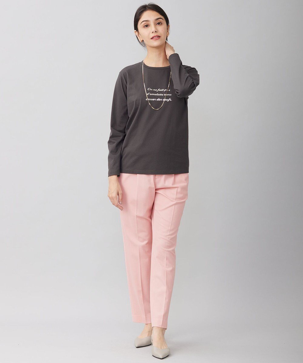 自由区 【洗える】長袖ロゴ Tシャツ 