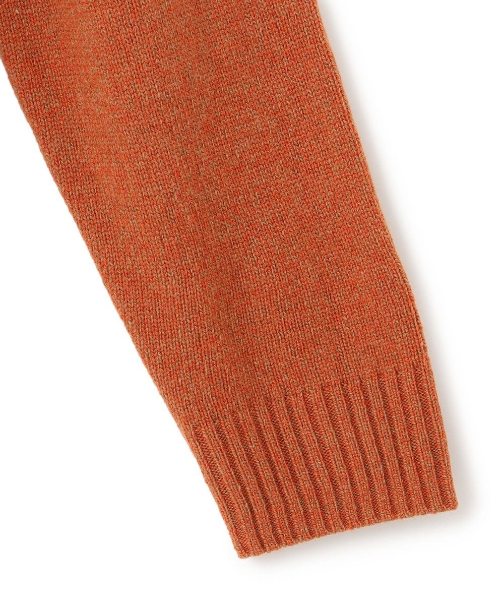 J.PRESS MEN 【KING SIZE】【Cash Lamb's Wool】畔編みハーフジップ ニット 