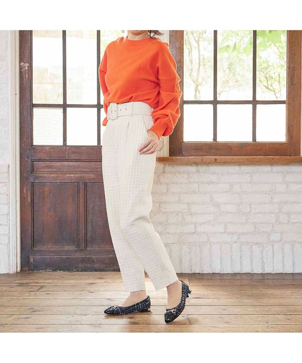 MODE ET JACOMO <MODE ET JACOMO>スクエアビットフラットパンプス 