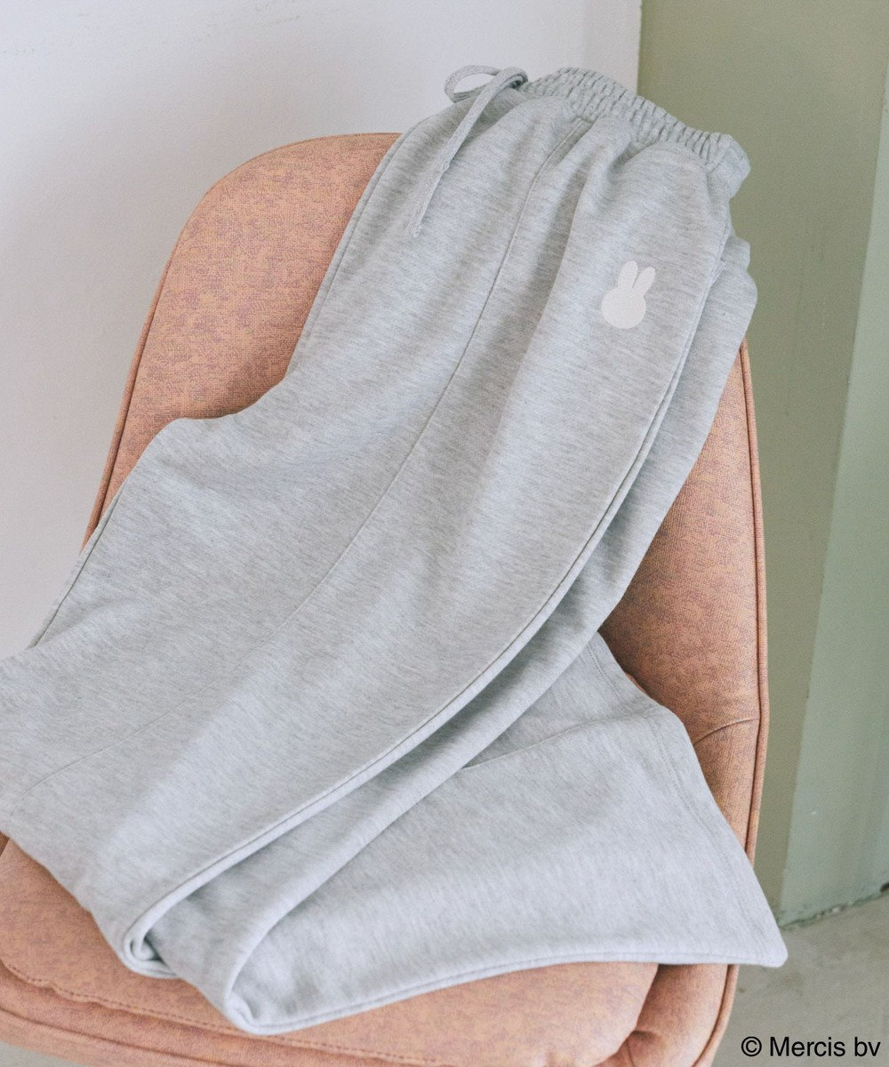 earth music&ecology miffy/earth 刺繍スウェットパンツ 