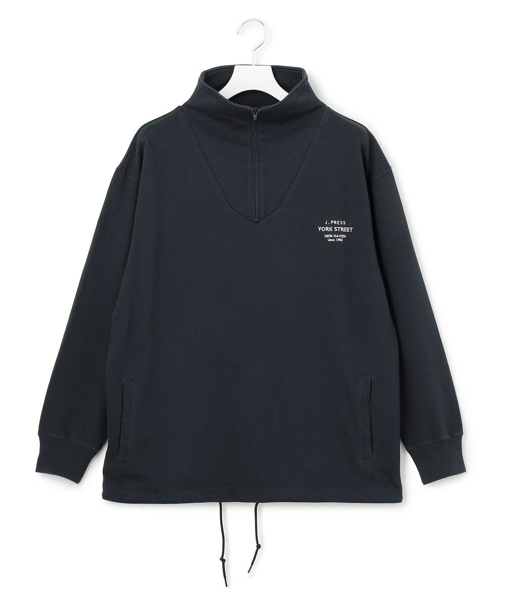 J.PRESS YORK STREET 【UNISEX】ヘビー天竺ハーフジップ スウェット 