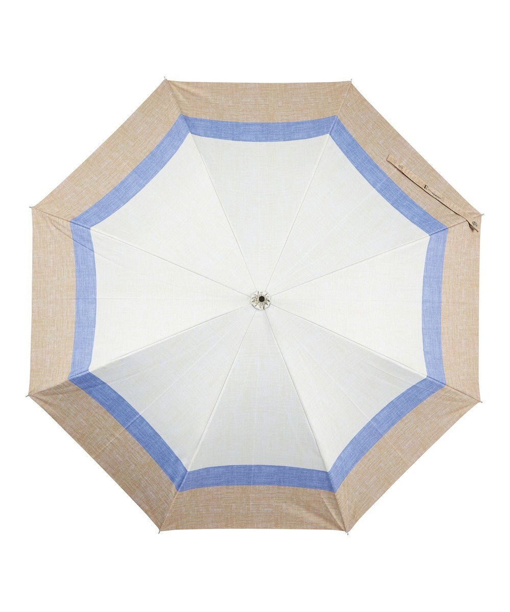 MOONBAT 断熱パラソル 二階建て 晴雨兼用 テクスチャー3ボーダー 日傘 遮熱 遮光 UV 