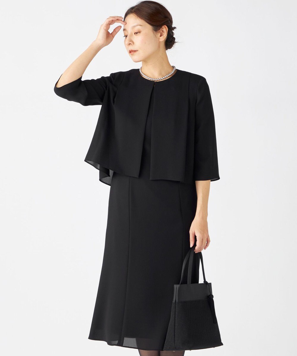 自由区 FORMAL 【洗える】セオアルファバラシャ ウォッシャブル ワンピース 