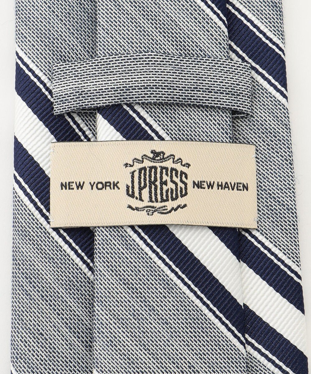 J.PRESS MEN 【LINEN MIX COLLECTION】 レジメンタル ネクタイ 