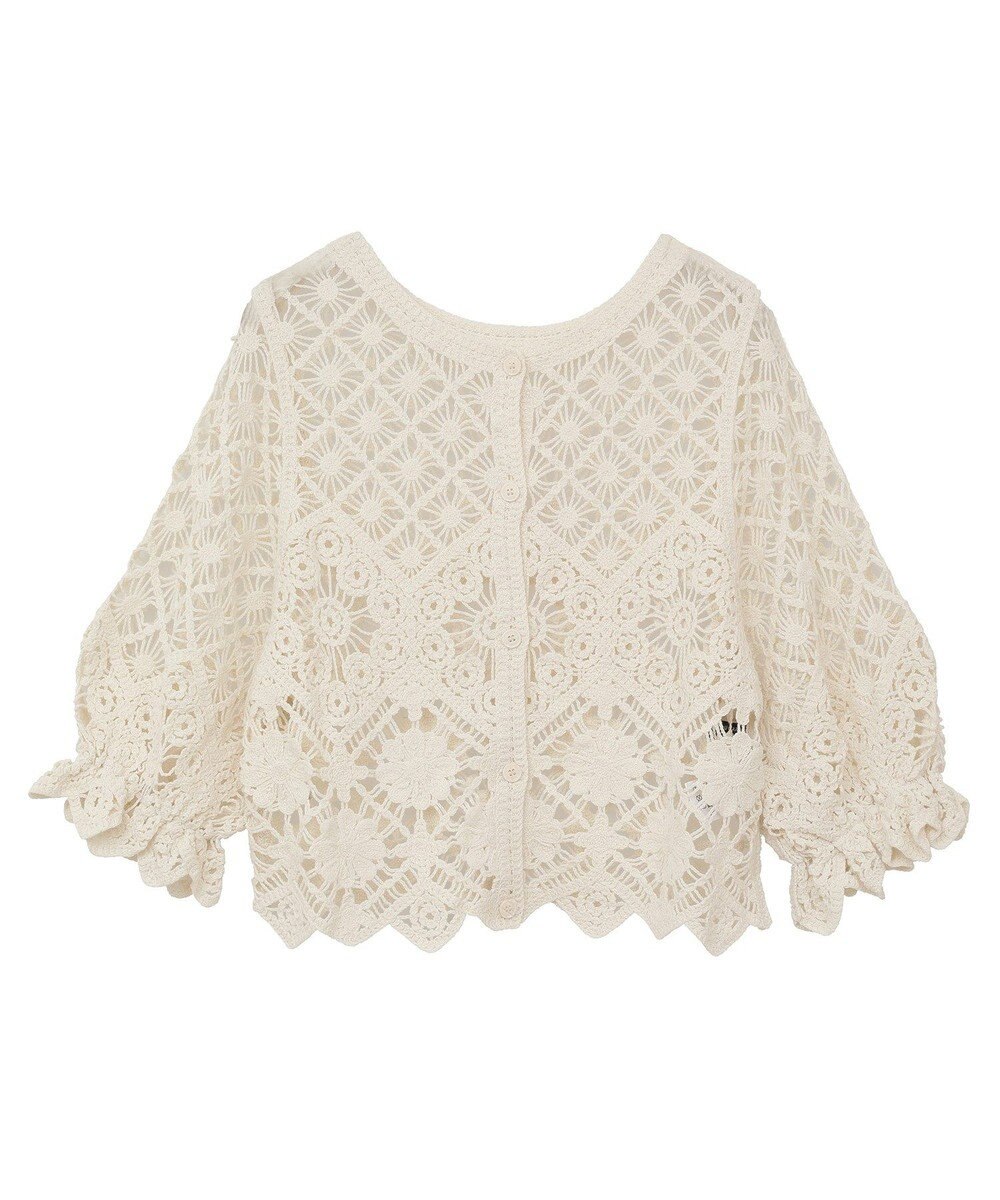 Green Parks ・ＳＵＧＡＲ　ＳＰＯＯＮ　２ｗａｙクロシェカーディガン 