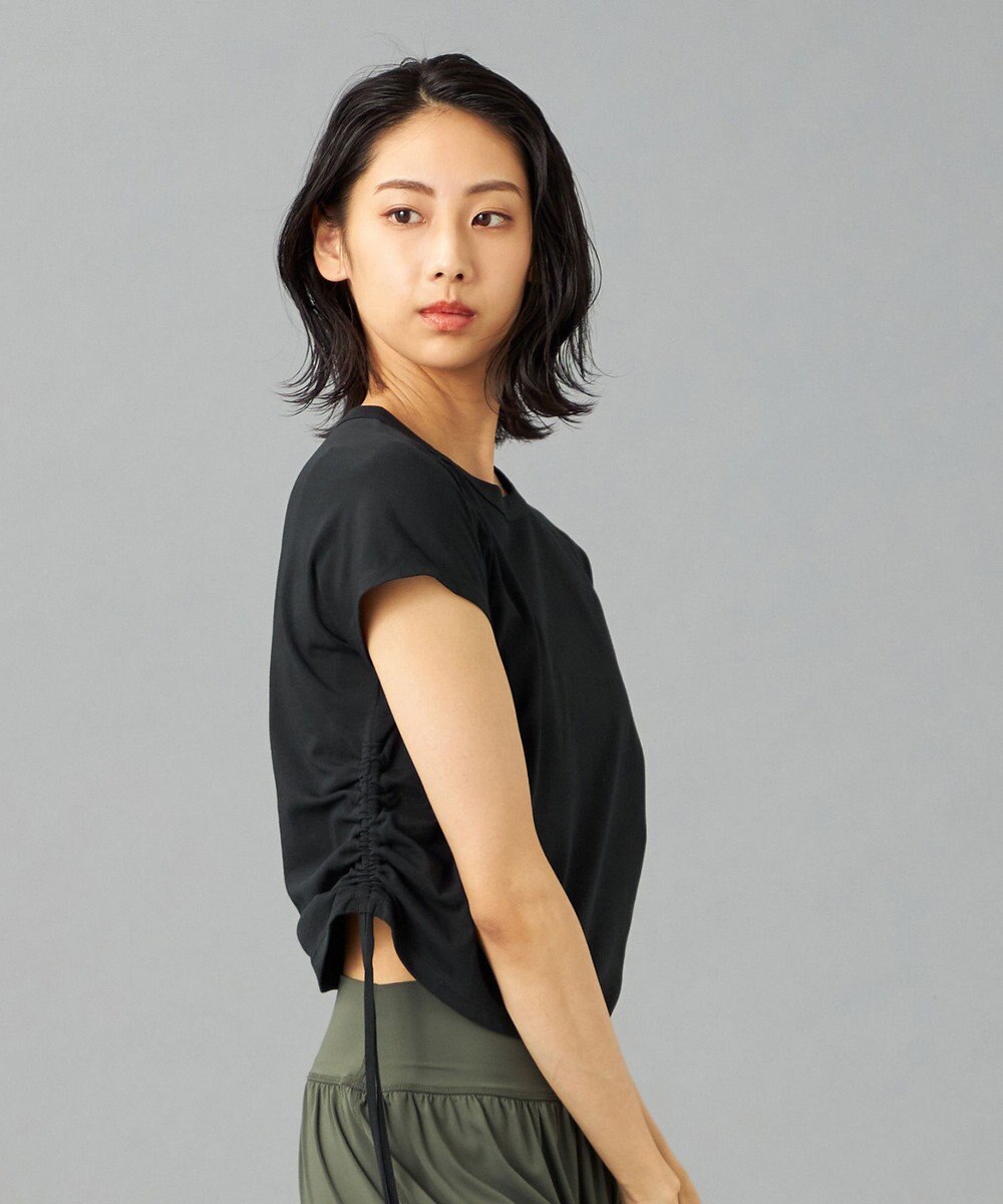 Chacott Chacott BALANCE HandsomeCotton サイドギャザーTシャツ 