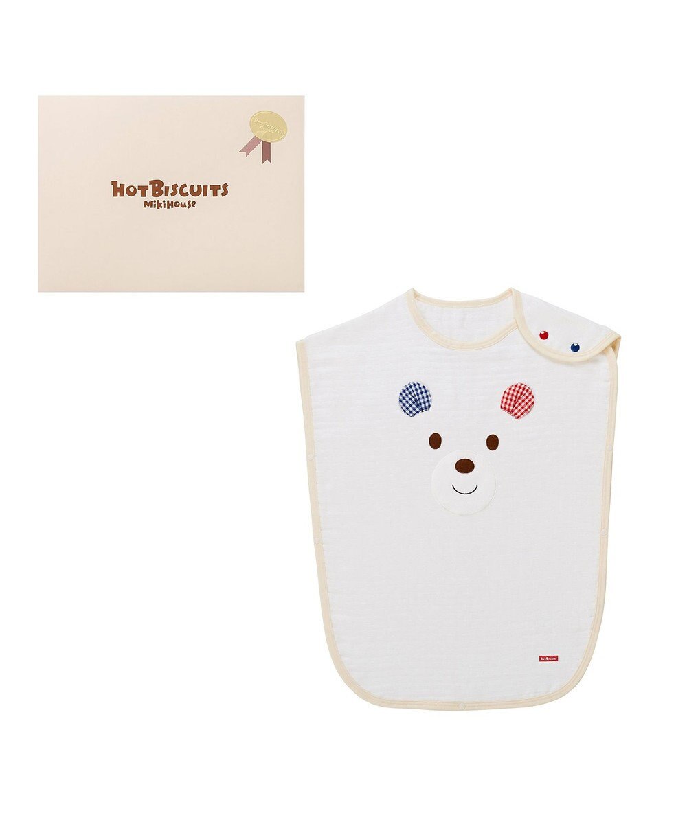 MIKI HOUSE HOT BISCUITS 顔ドン六重織ガーゼスリーパーギフトセット【BOX付き】 