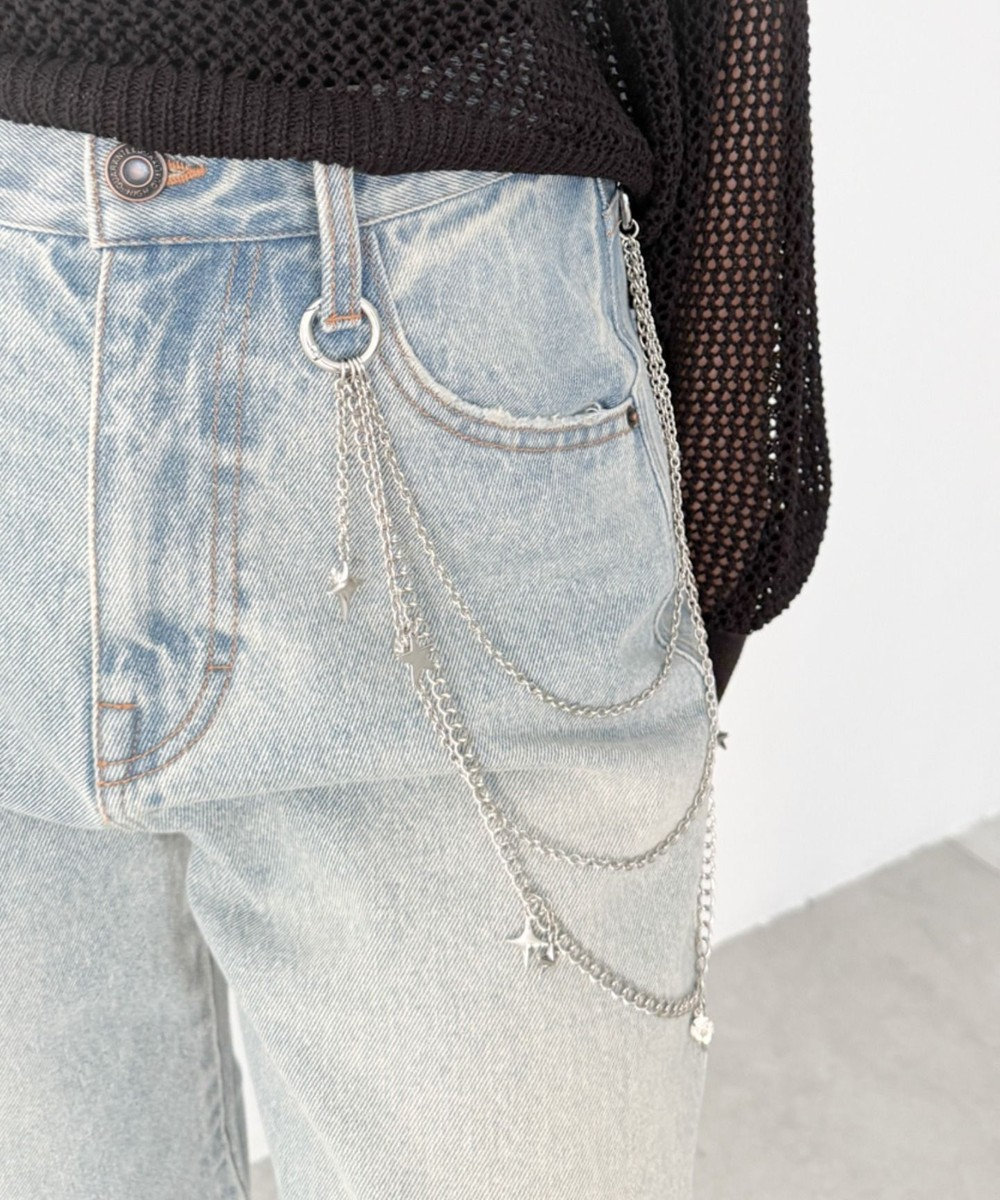 WEGO LパールMIXチャームウォレットチェーン 