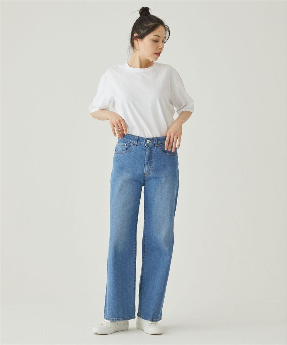 caqu 80's slim baggy バギーフィットワイドデニム 