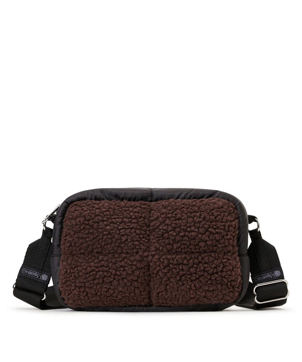 LeSportsac PUFFY CUBE CROSSBODY/ダークチョコレートシェルパ 