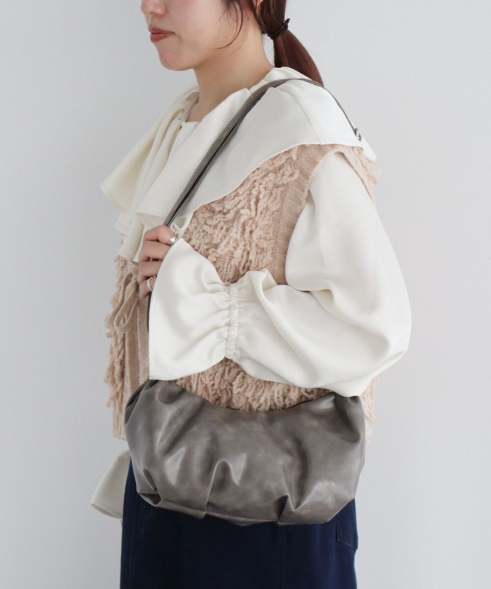 CRAFT STANDARD BOUTIQUE ヴィンテージライクギャザーショルダーバッグ 