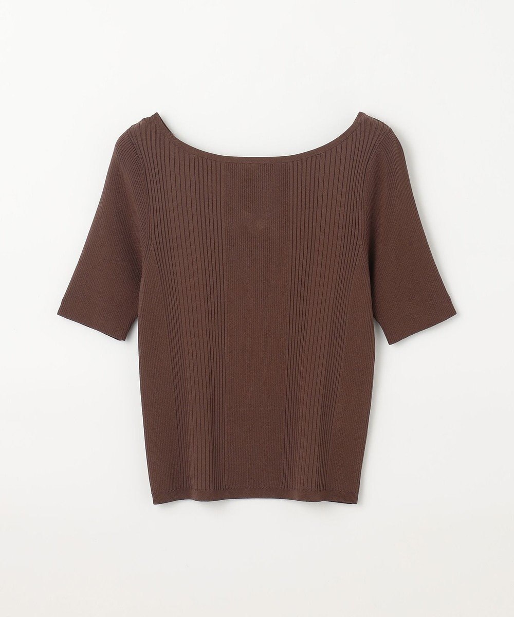 GRACE CONTINENTAL リブカシュクールニットトップ 