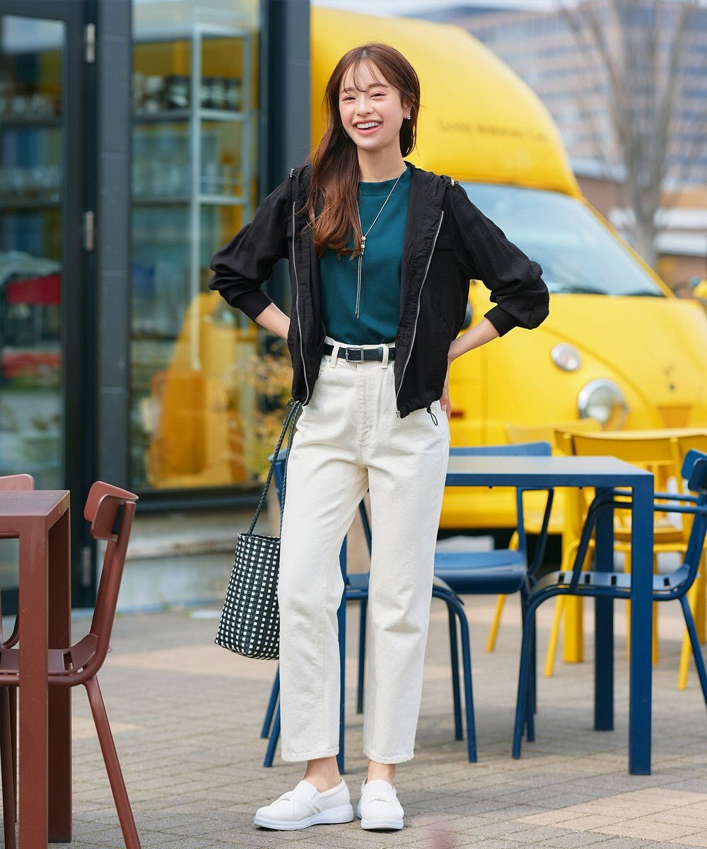 Tiaclasse L 【小倉優子さん着用・洗える・接触冷感・汗ジミ防止】“サマさまカットソー”ハーフスリーブベーシックトップス 