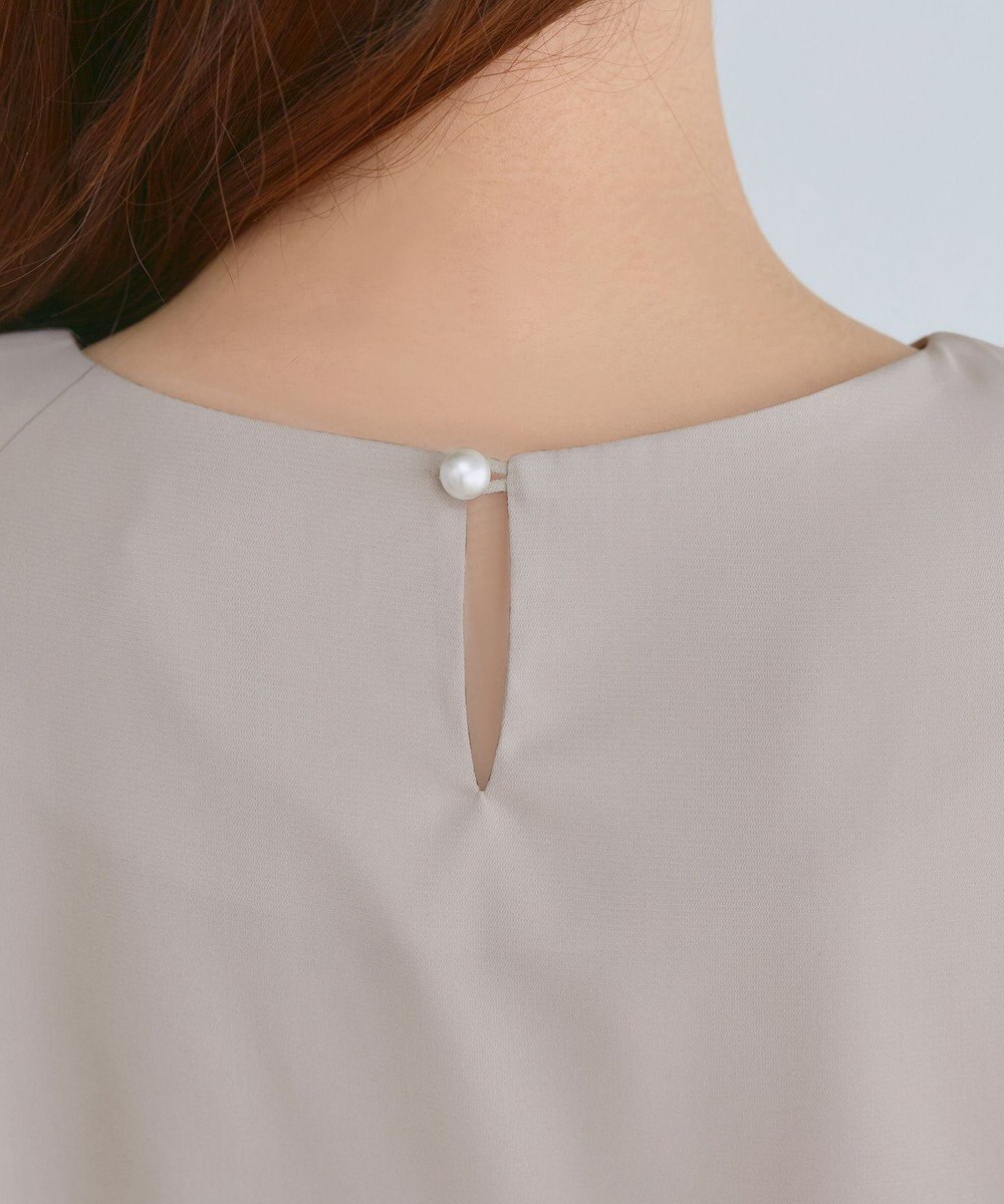 Tiaclasse 【新色追加】シフォンフレア袖チュニックブラウス 