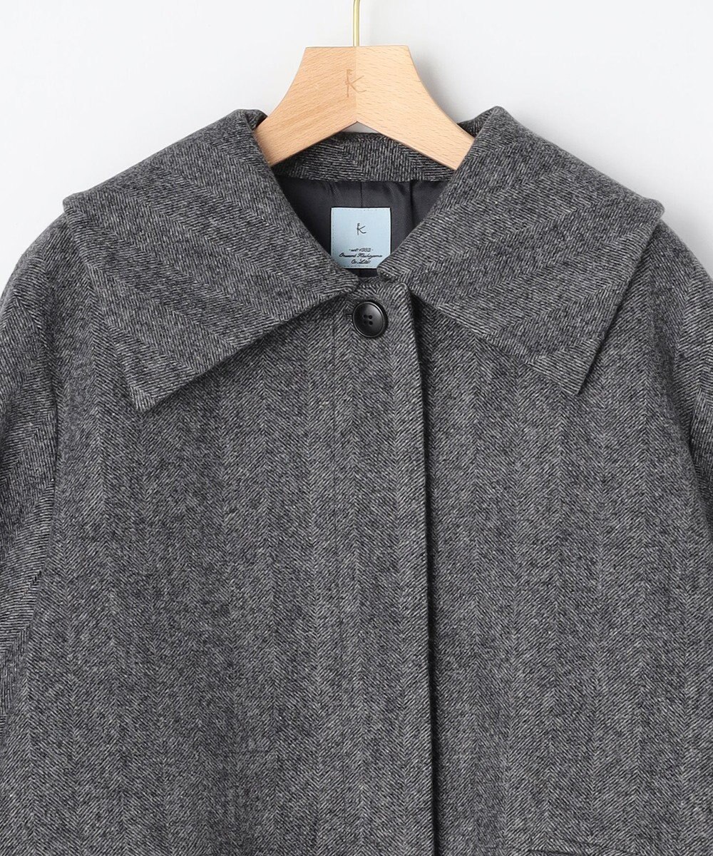 組曲 ウールモッサステンカラー コート 