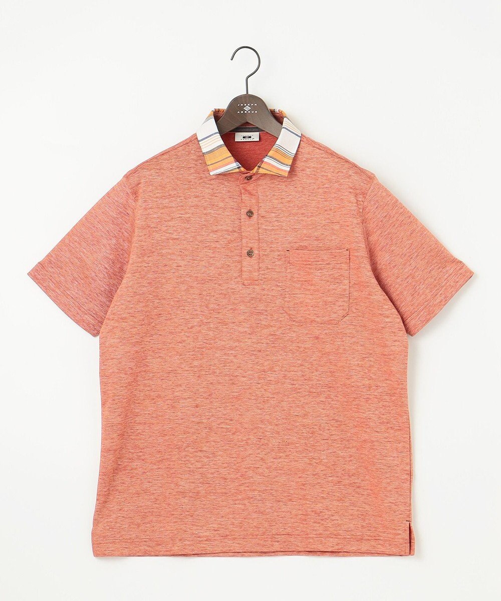 JOSEPH ABBOUD 【キングサイズ・吸水速乾】リネンハニカム ポロシャツ 