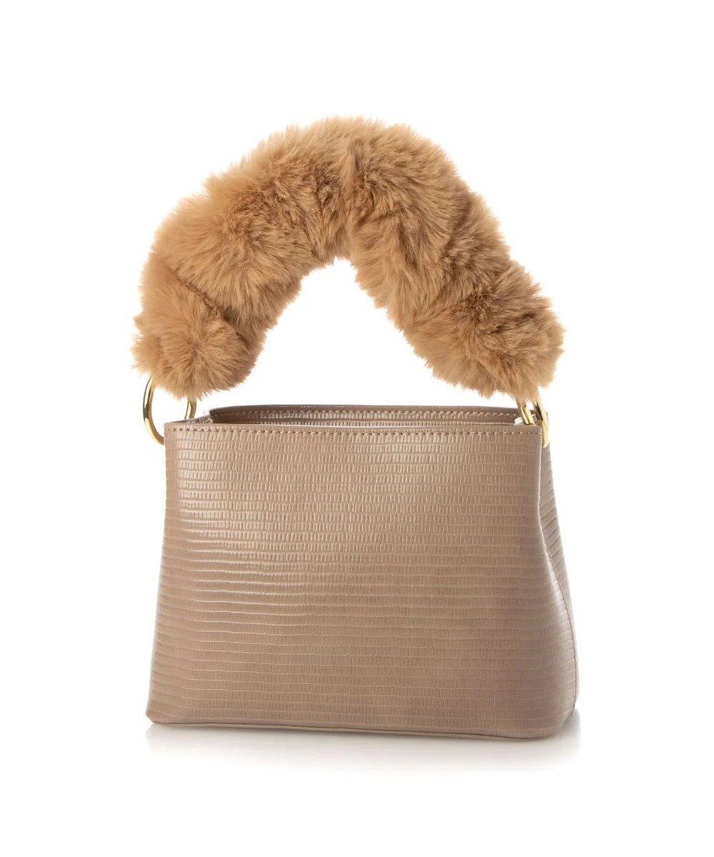 UNBILLION cachecache スパイラルエコファーハンドルスクエアミニショルダー 