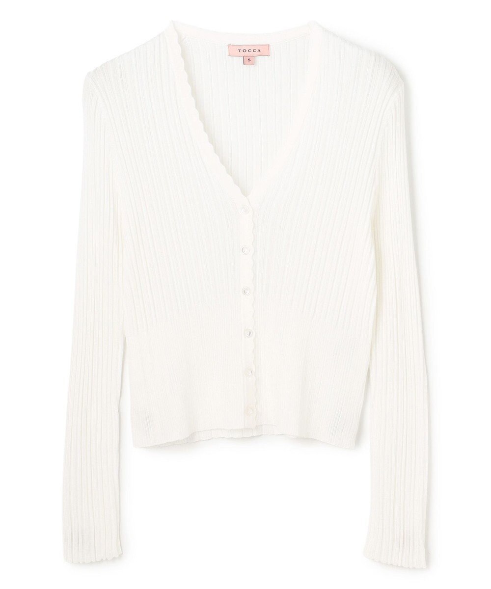 TOCCA EYELET AJISAI カーディガン 