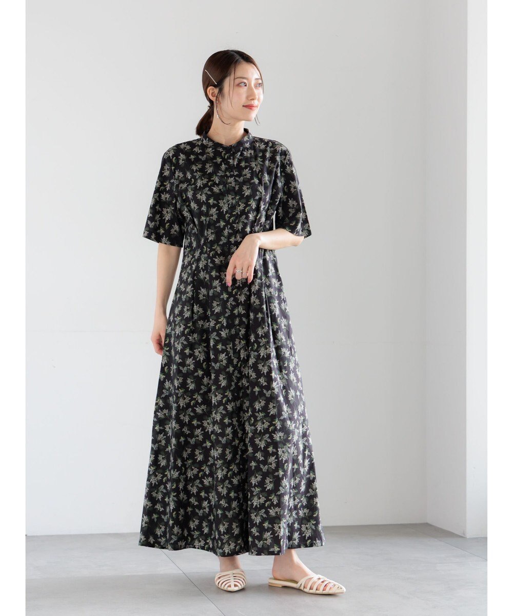 Te chichi 【LIBERTY FABRICS】ウエストタックワンピース 