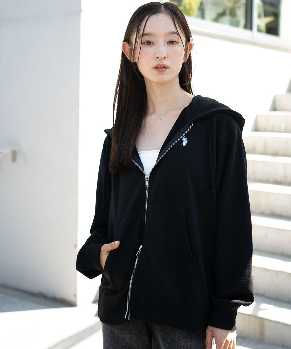 WEGO 【WEB限定/ユニセックス着用ITEM/25年秋冬新作/SMLサイズ展開】別注U.S.POLO ASSN.　ZIPパーカー 