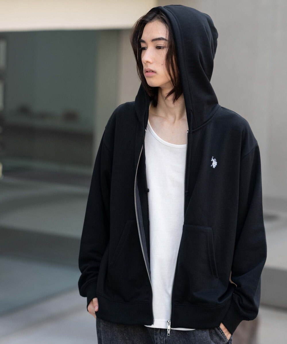 WEGO 【WEB限定/ユニセックス着用ITEM/25年秋冬新作/SMLサイズ展開】別注U.S.POLO ASSN.　ZIPパーカー 
