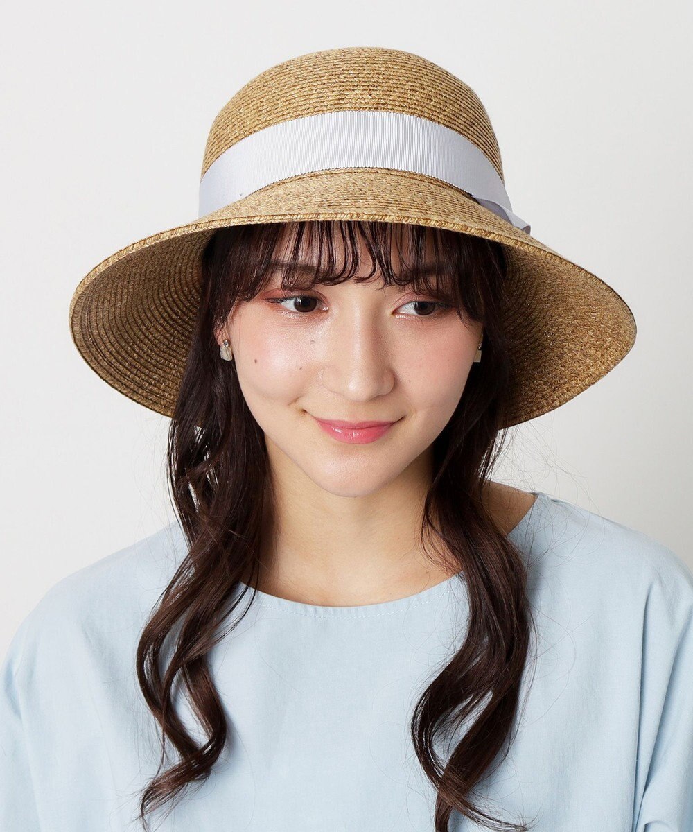 MOONBAT FURLA(フルラ) ペーパーブレードリボン巻きダウンハット サイズ調整可 