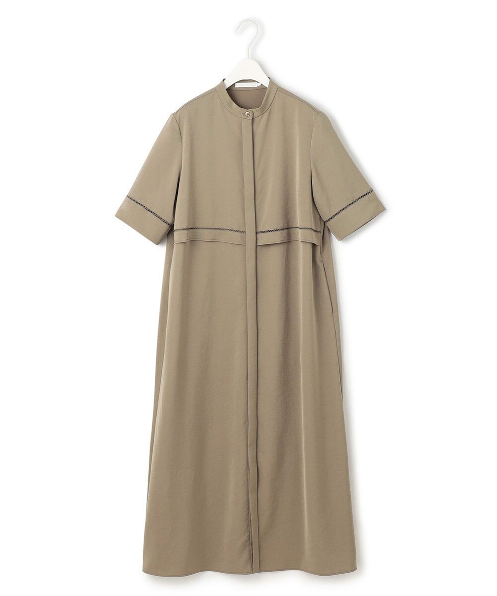 ICB L 【ASUMI・MANAMIコラボ 丈が選べる】ハシゴレースシャツワンピース 