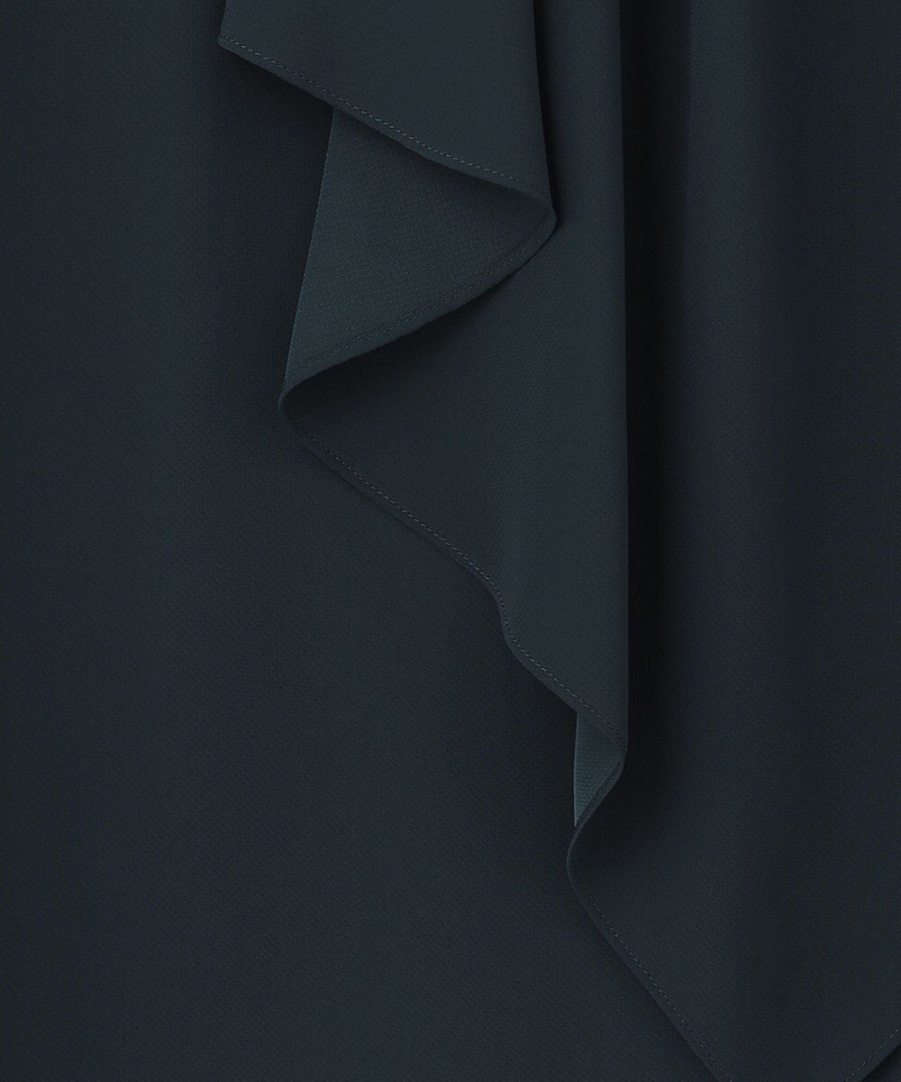 ICB 【洗える】 Back Satin Amunzen フリルブラウス 