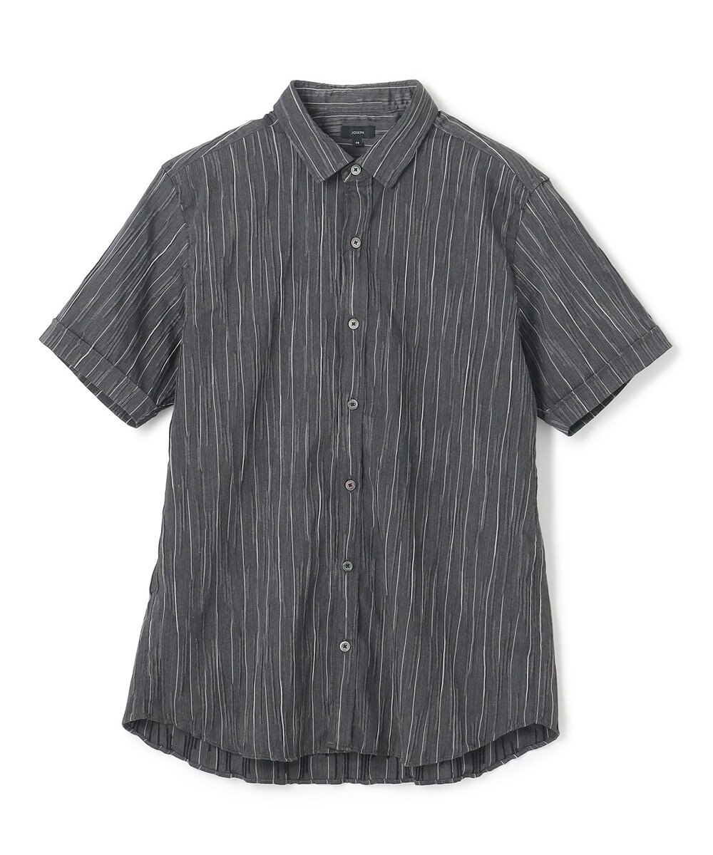 JOSEPH HOMME リンクルストライプ　半袖シャツ 