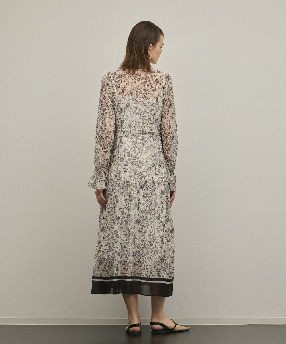 GRACE CONTINENTAL ドロストティアードフレアワンピース 