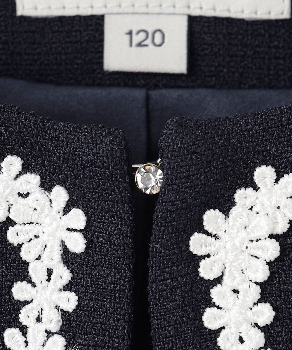 ANY KIDS 【2点セット】ジャケット＋裾刺繍ワンピース 