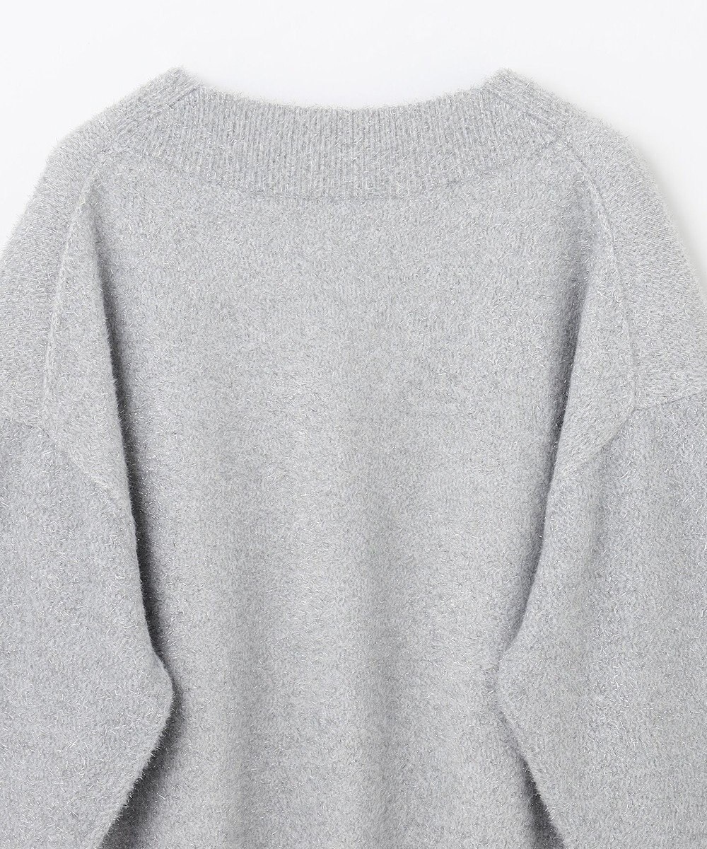 GRACE CONTINENTAL ラメVネックニットトップ 