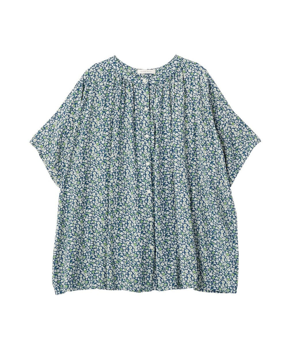 Green Parks 【WEB限定】アソート柄さらっとレーヨンブラウスⅡ 