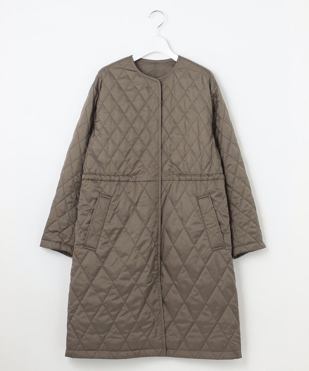 自由区 【洗える/リバーシブル】ブライトキルト リバーシブルコート 