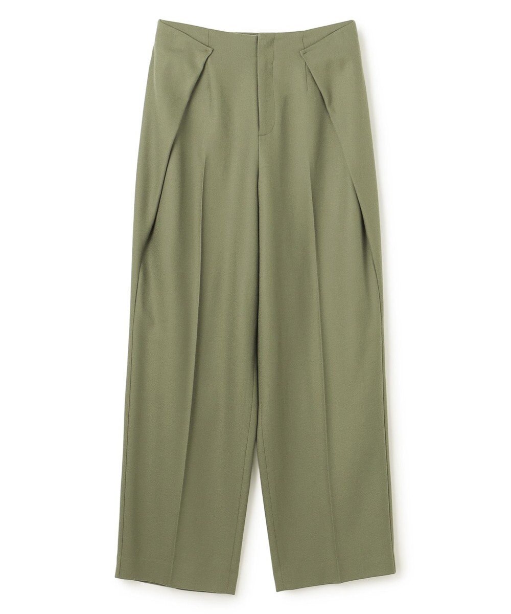 BEIGE， TERNES / 変形タックウールワイドパンツ 