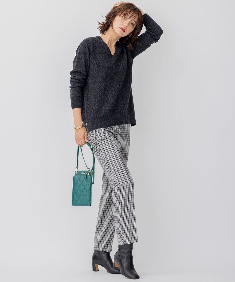 23区 【WEB限定】カシミヤブレンドバルキー Vネック ニット 