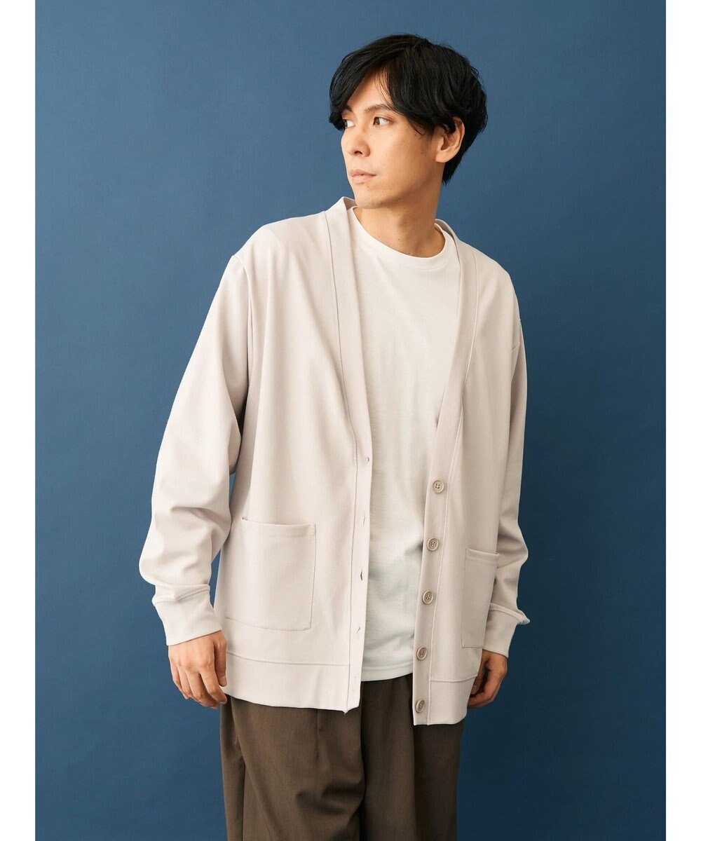 CRAFT STANDARD BOUTIQUE 強撚ポンチカーディガン＋Ｌ／Ｓ　ＴＥＥーＳＥＴ 