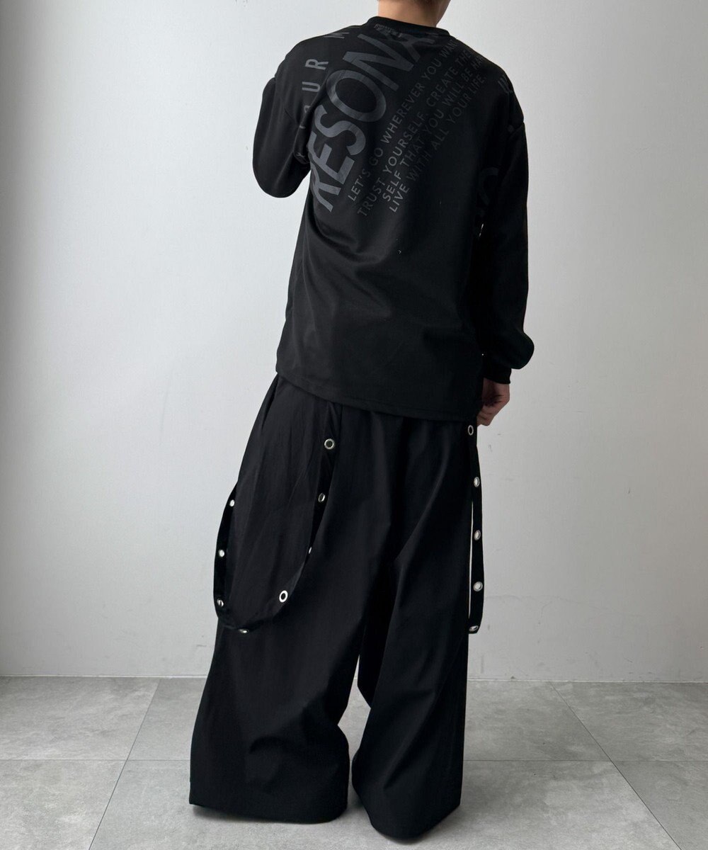 WEGO エンボスグラフィックT(LS) 