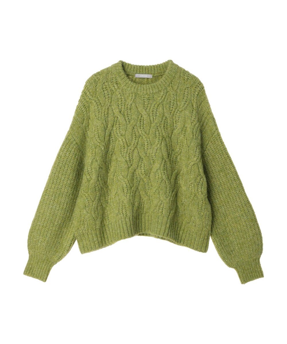 Green Parks armonia. ケーブルニットプルオーバー 