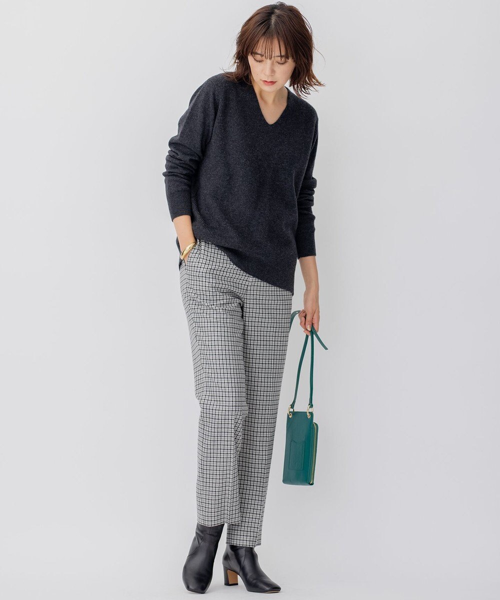 23区 【WEB限定】カシミヤブレンドバルキー Vネック ニット 