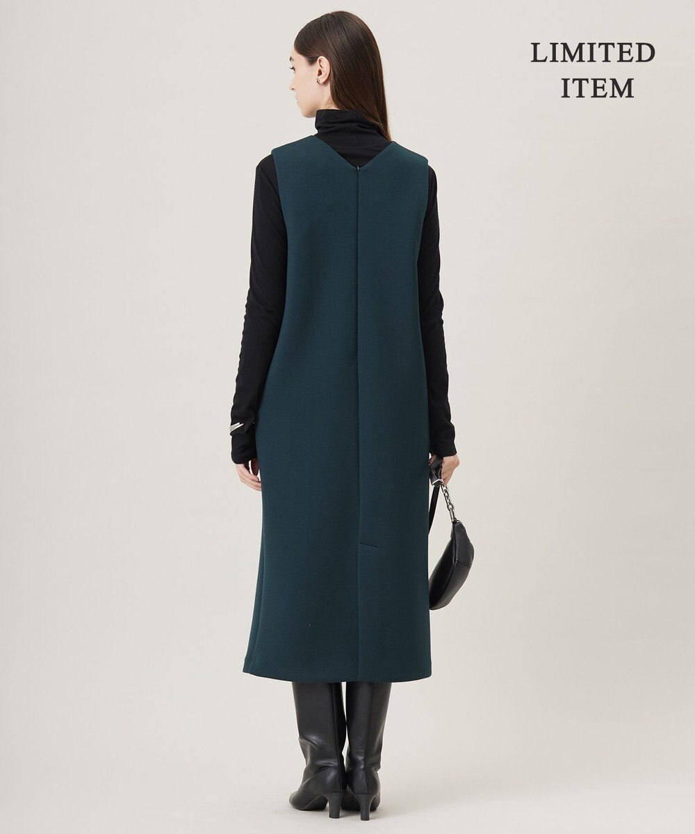 ICB L 【WEB限定・洗える】 コンパクトダブルフェイス ジャンパースカート 