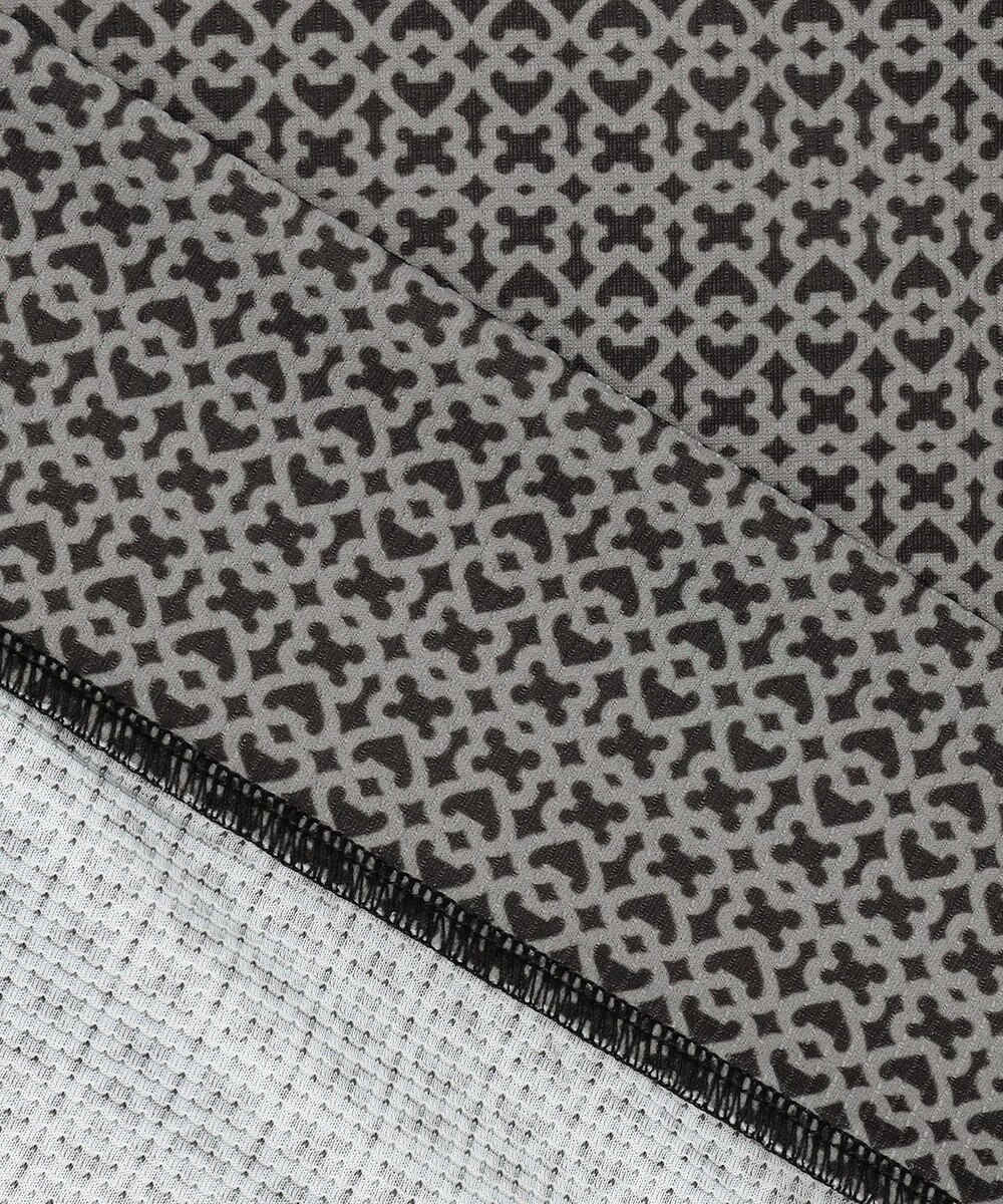 23区GOLF 【MEN】サンベールメッシュ モノグラムハーフジップ 