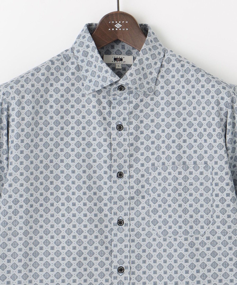 JOSEPH ABBOUD 【キングサイズ・柔らか】ファインパターンプリント シャツ 