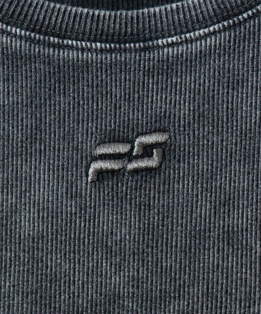 WEGO ヴィンテージウォッシュリブT 