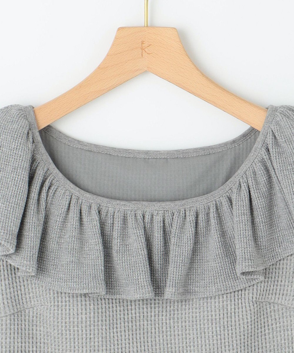 組曲 L 【組曲×setsuko sagittaire】カップ付きフリルTシャツ 