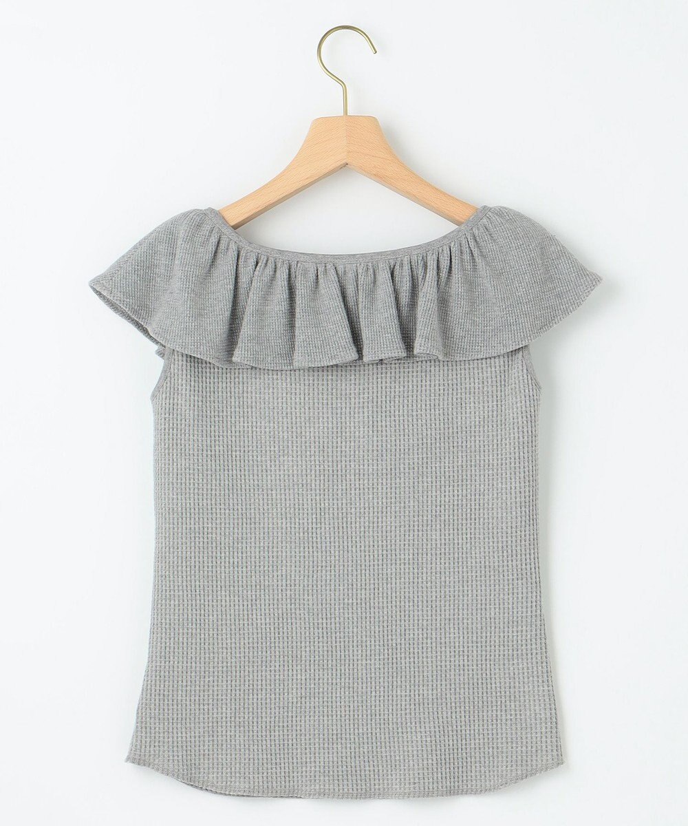 組曲 L 【組曲×setsuko sagittaire】カップ付きフリルTシャツ 