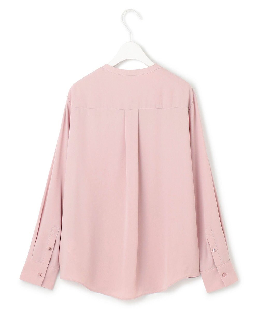 ICB L 【WEB限定・UVケア・速乾・洗える】BackSatinAmunzen キーネックブラウス 