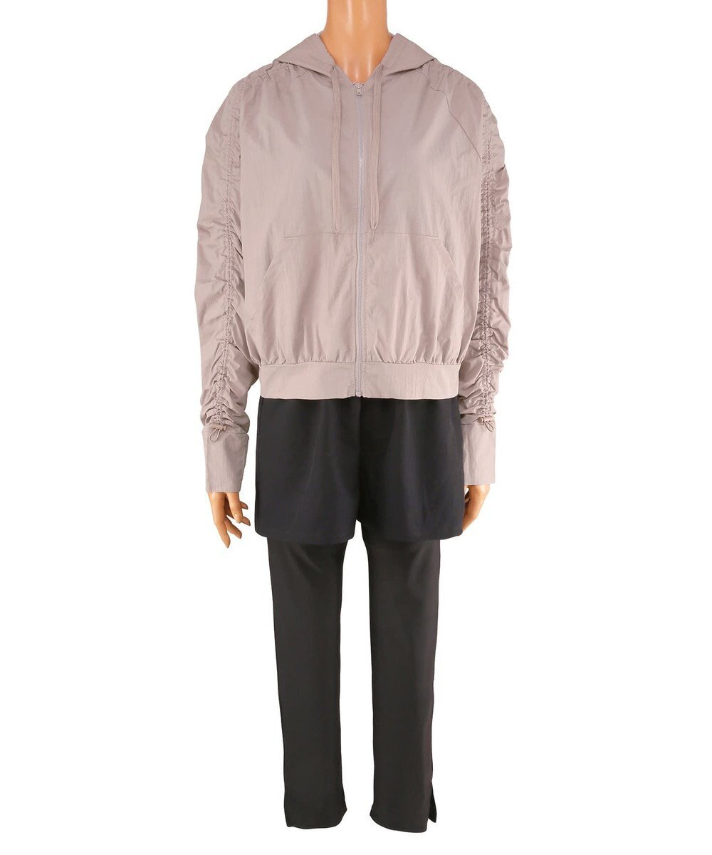 San-ai Resort（三愛水着楽園） WEB限定商品ショートラッシュパーカー付きリブタンキニ水着+レギンス付き5点セット【Beach Queen（ビーチクイーン）】 