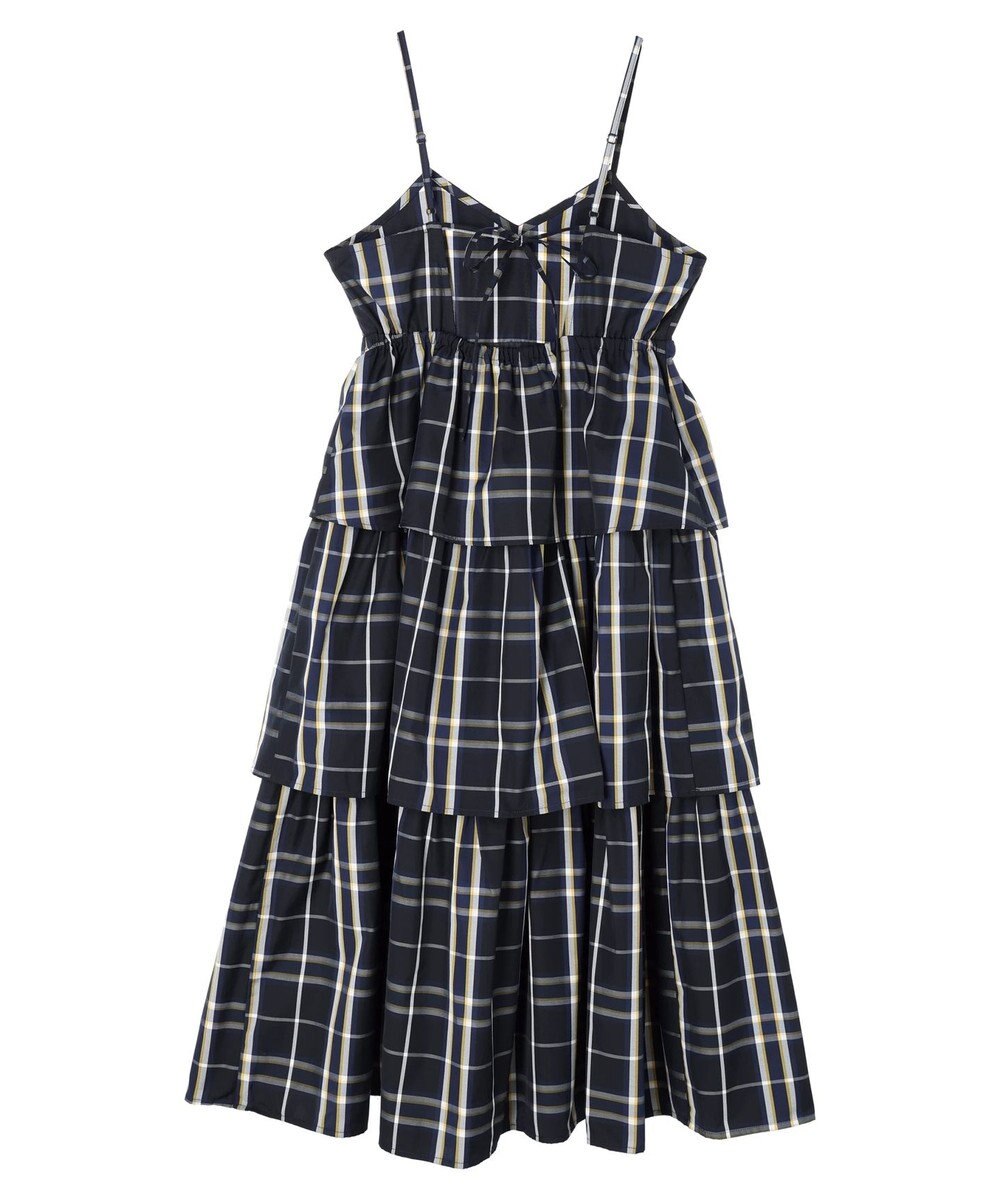 Green Parks ・ＳＵＧＡＲ　ＳＰＯＯＮ　チェックラッフルキャミワンピース 