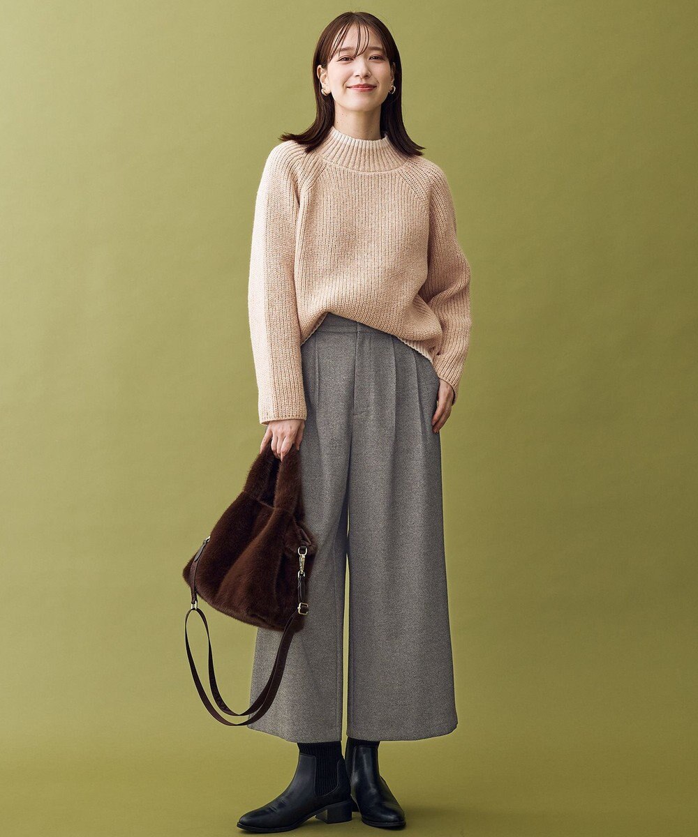 ANY L 【5色展開】バイカラーMIXニット 